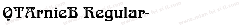 QTArnieB Regular字体转换
